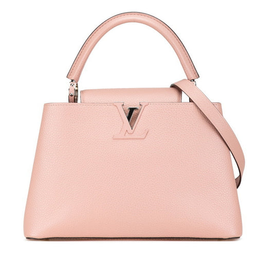 Louis Vuitton Capucines Pink Leather Bag