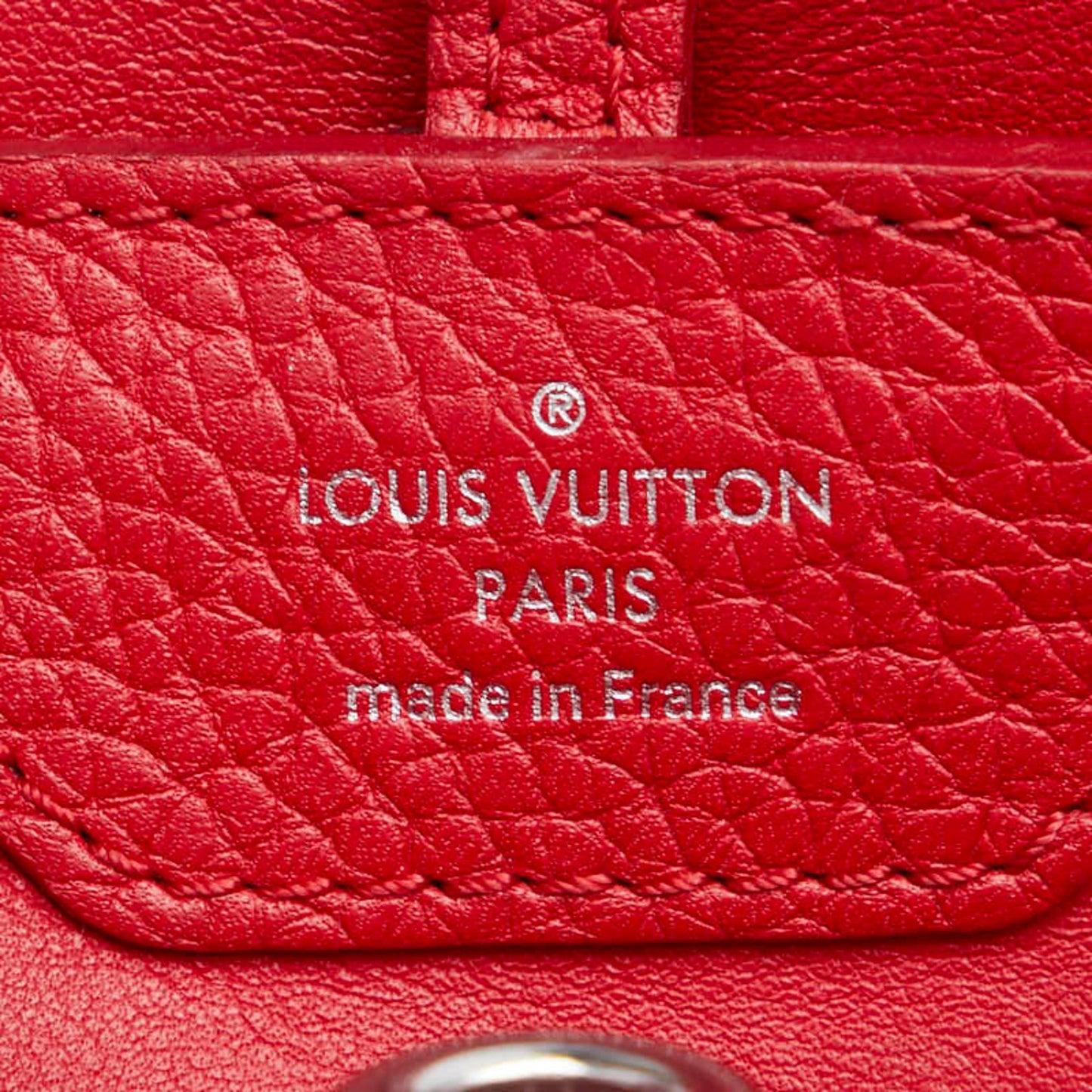 Louis Vuitton Capucines Red Leather Bag