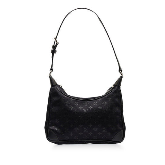 Louis Vuitton Boulogne Black Silk Bag
