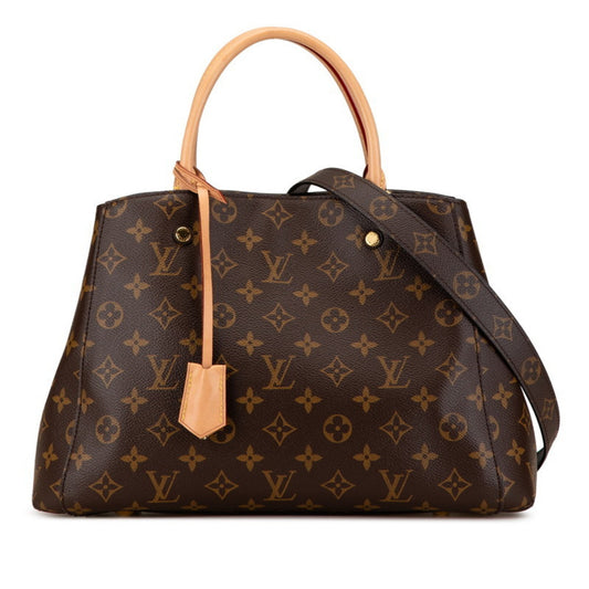 Louis Vuitton Montaigne Brown Canvas Bag
