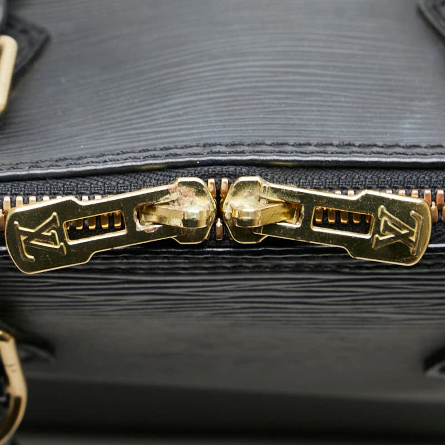 Louis Vuitton Alma Black Leather Bag