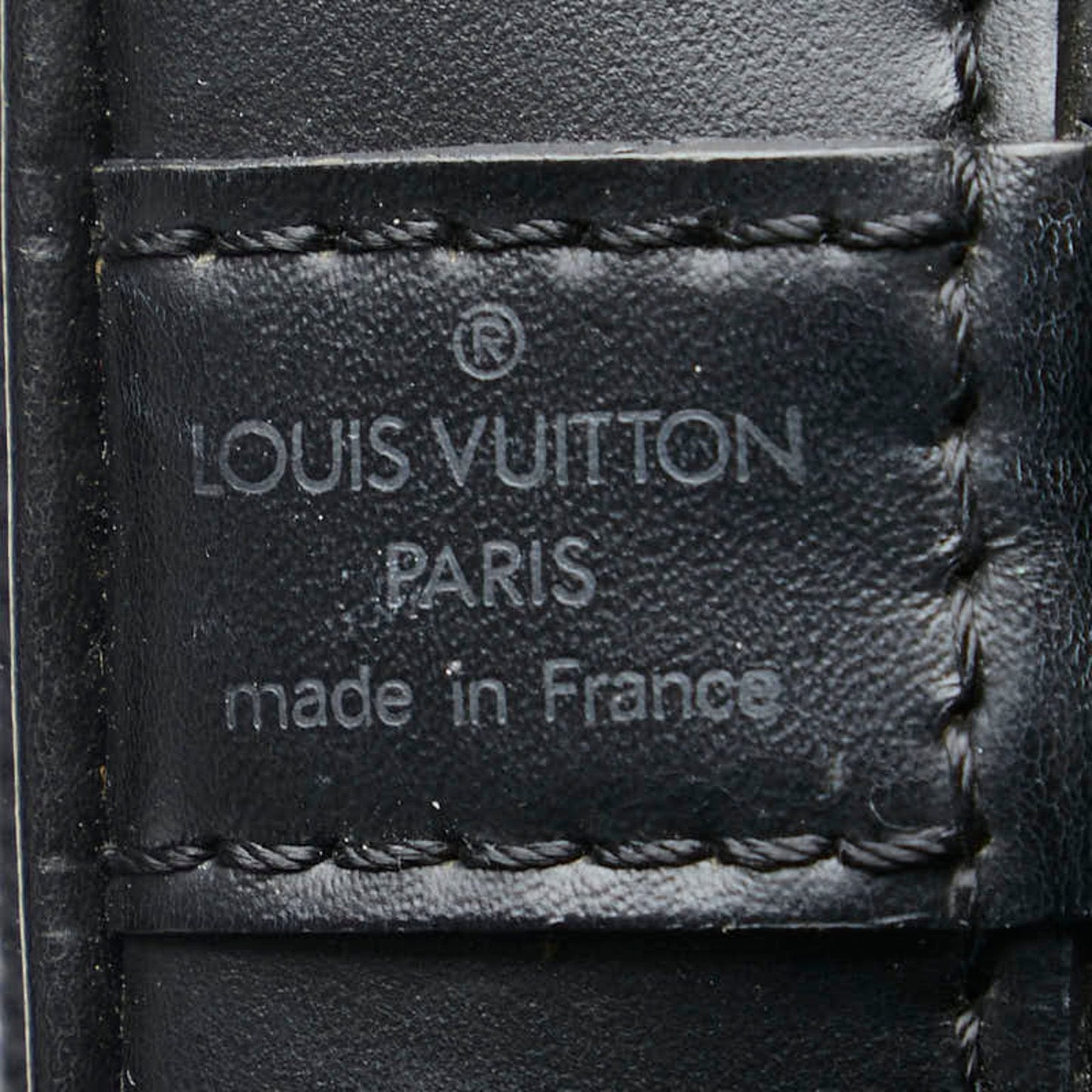 Louis Vuitton Alma Black Leather Bag