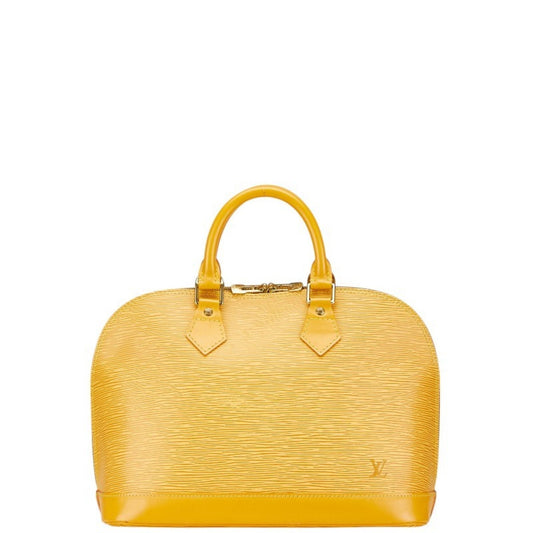 Louis Vuitton Alma Yellow Leather Bag