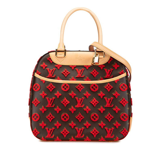 Louis Vuitton Deauville Brown Canvas Bag