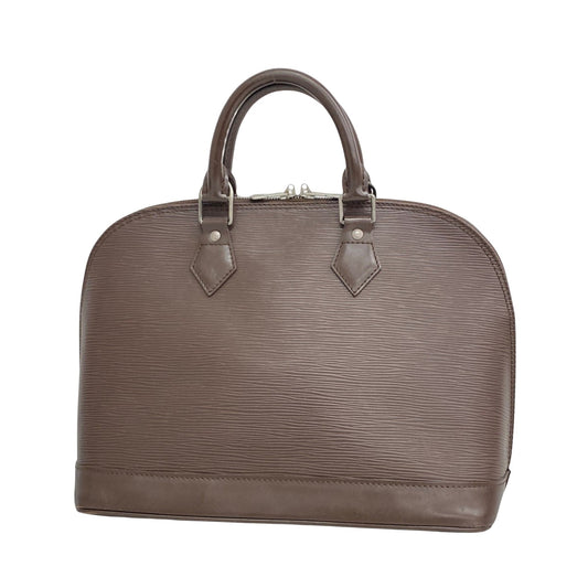 Louis Vuitton Alma Brown Leather Bag