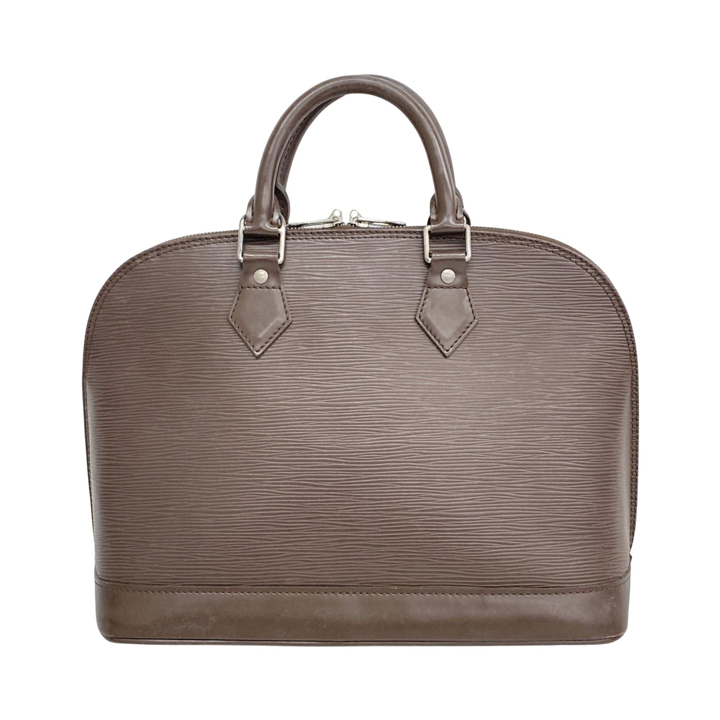 Louis Vuitton Alma Brown Leather Bag