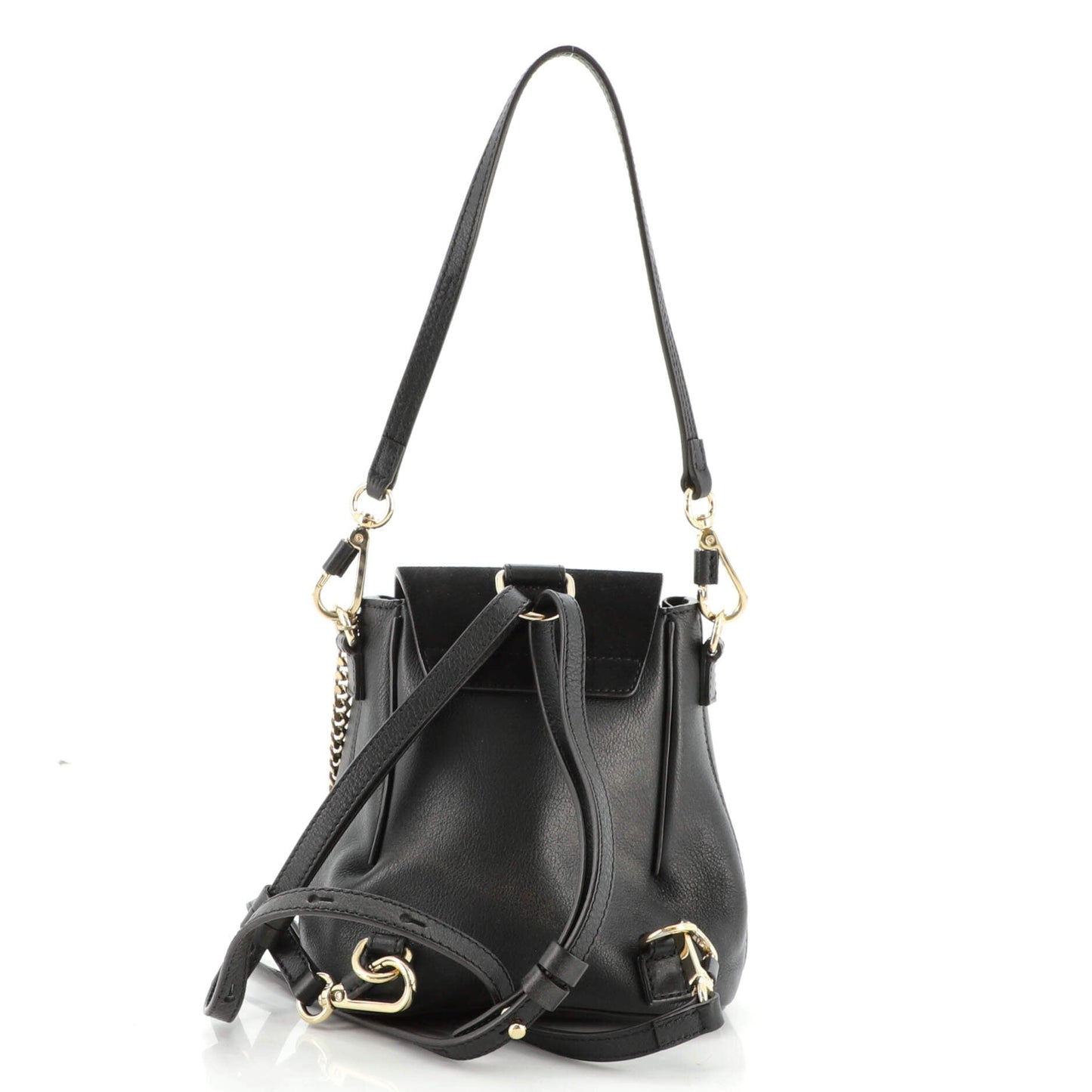 Faye Backpack Leather and Suede Mini