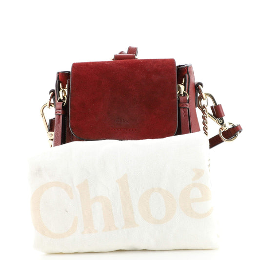 Faye Backpack Leather and Suede Mini