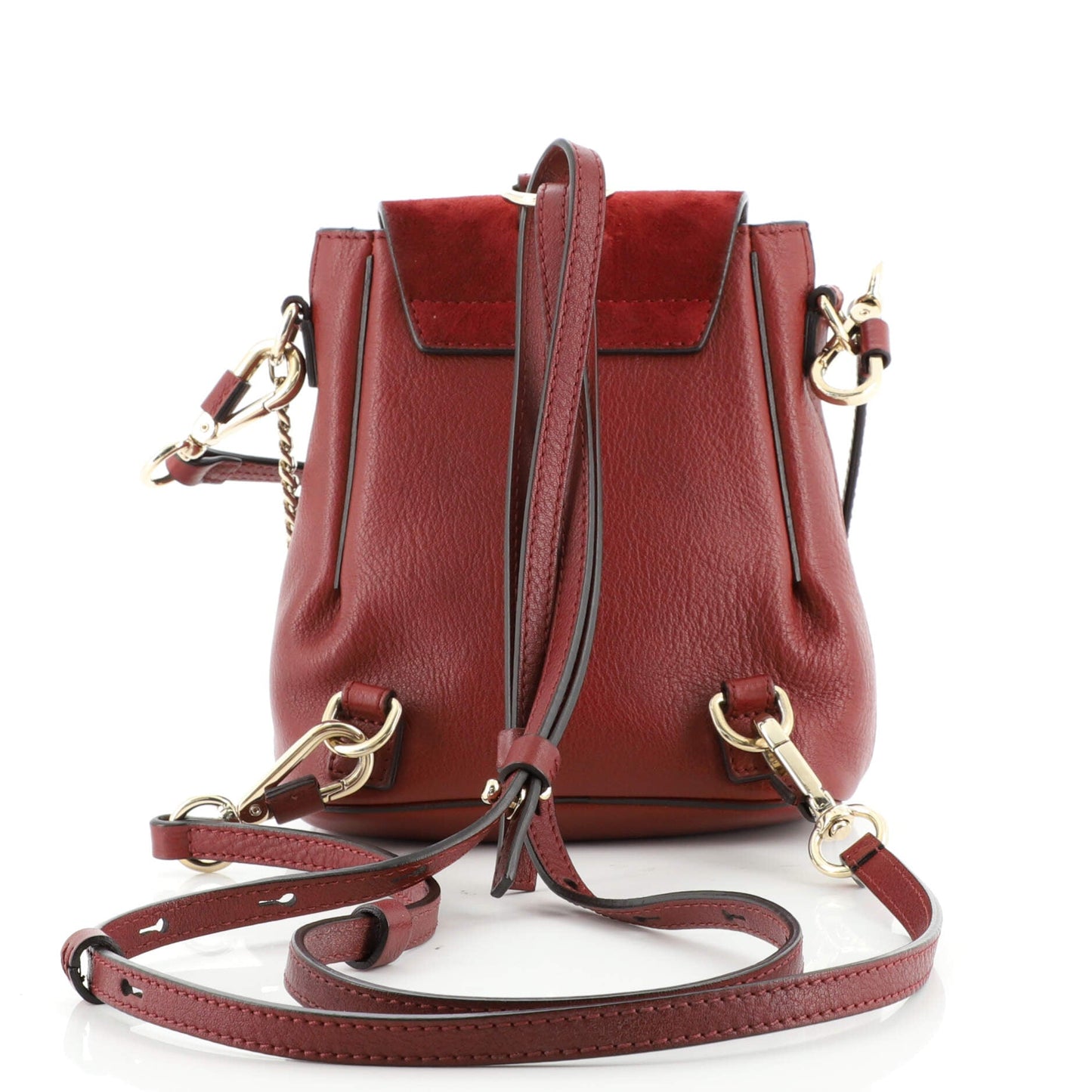 Faye Backpack Leather and Suede Mini