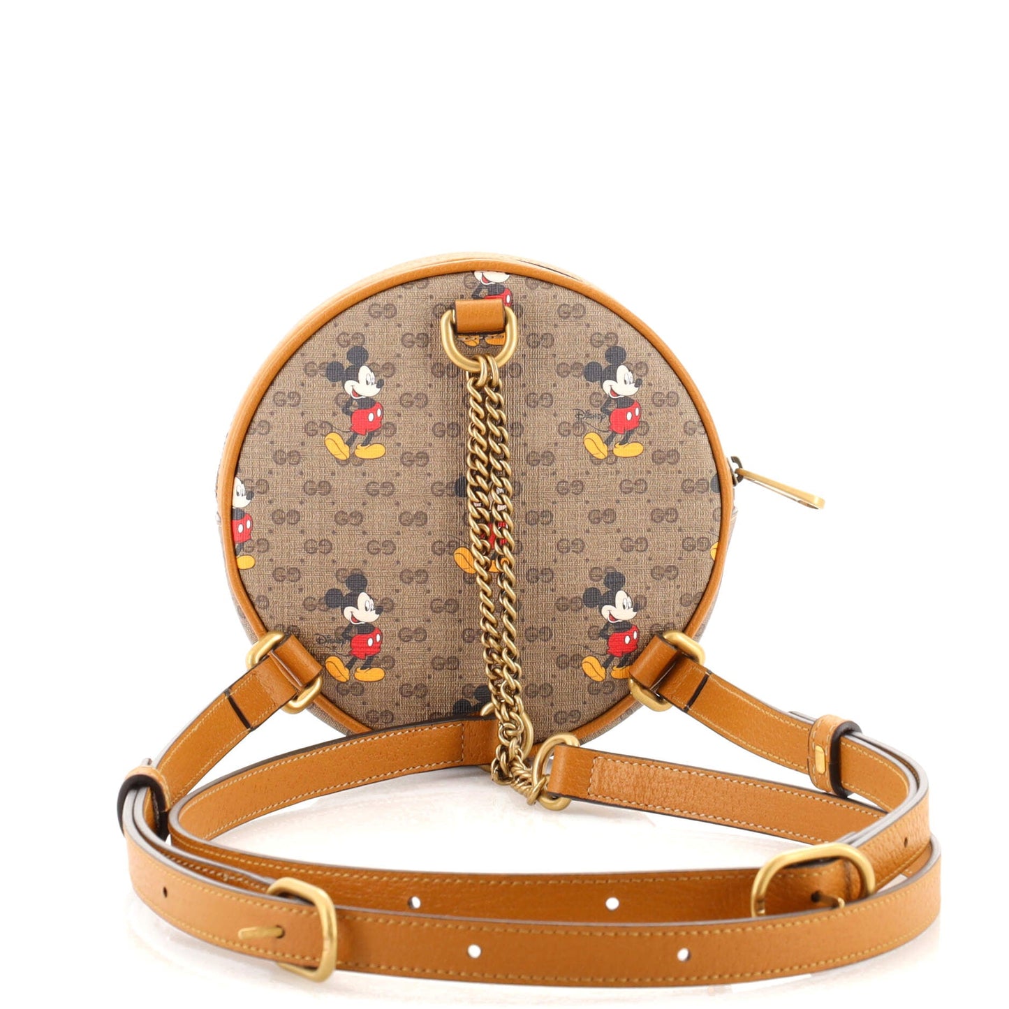 Disney Mickey Mouse Round Backpack (Outlet) Printed Mini GG Coated Canvas Mini