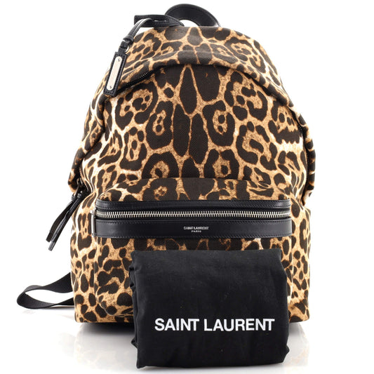 City Backpack Printed Canvas Mini