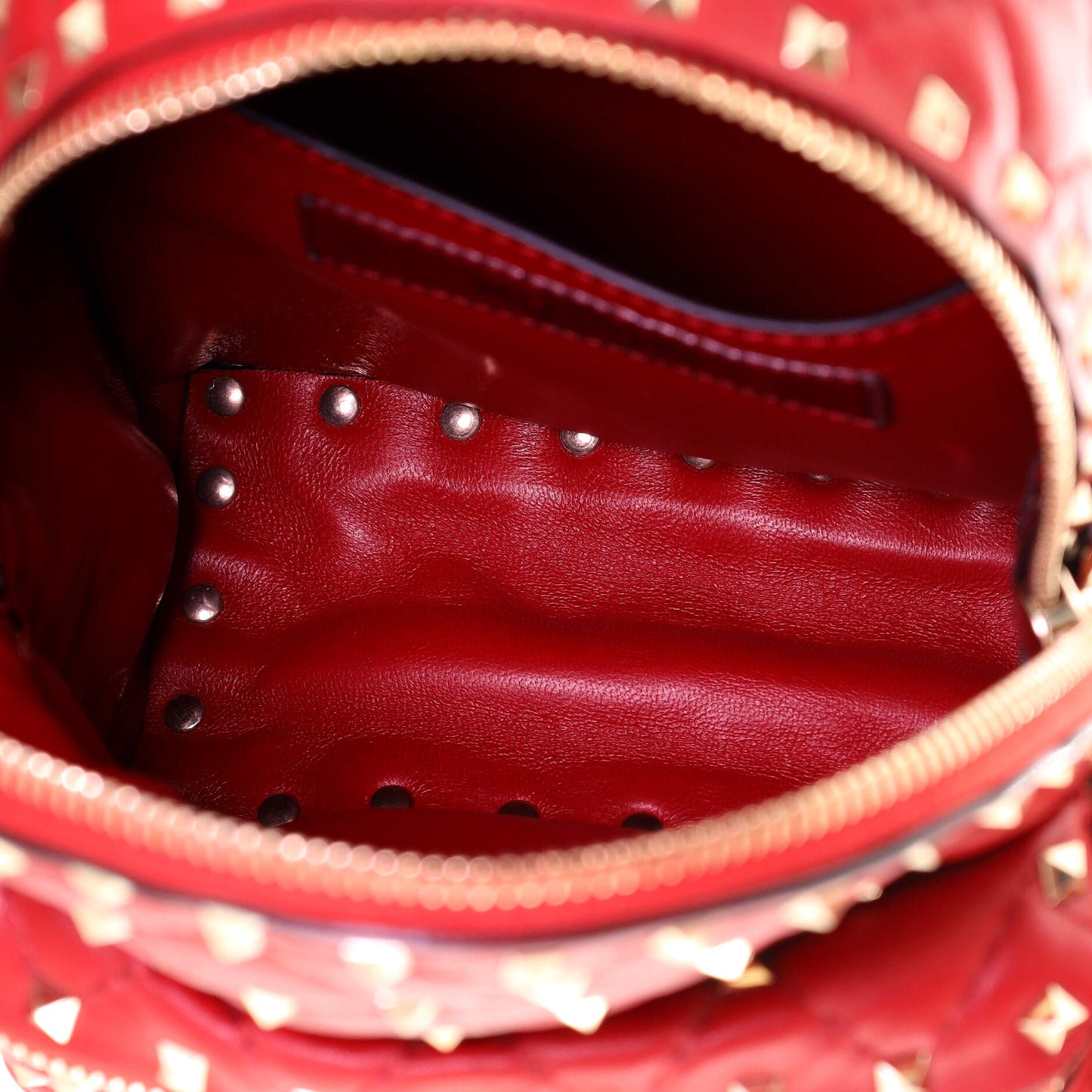 Rockstud Spike Backpack Quilted Leather Mini