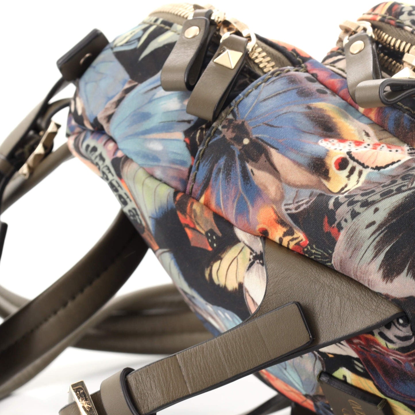 Rockstud Backpack Printed Nylon Mini