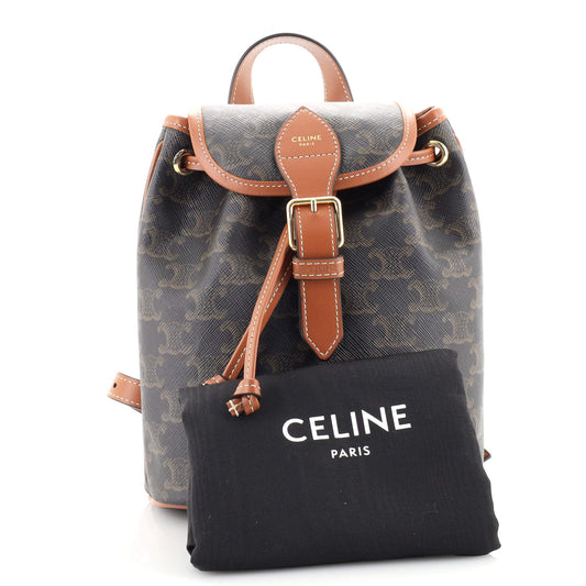 Folco Backpack Triomphe Coated Canvas Mini