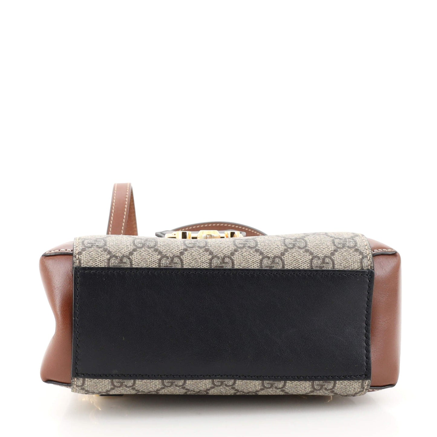 Padlock Backpack GG Coated Canvas and Leather Mini