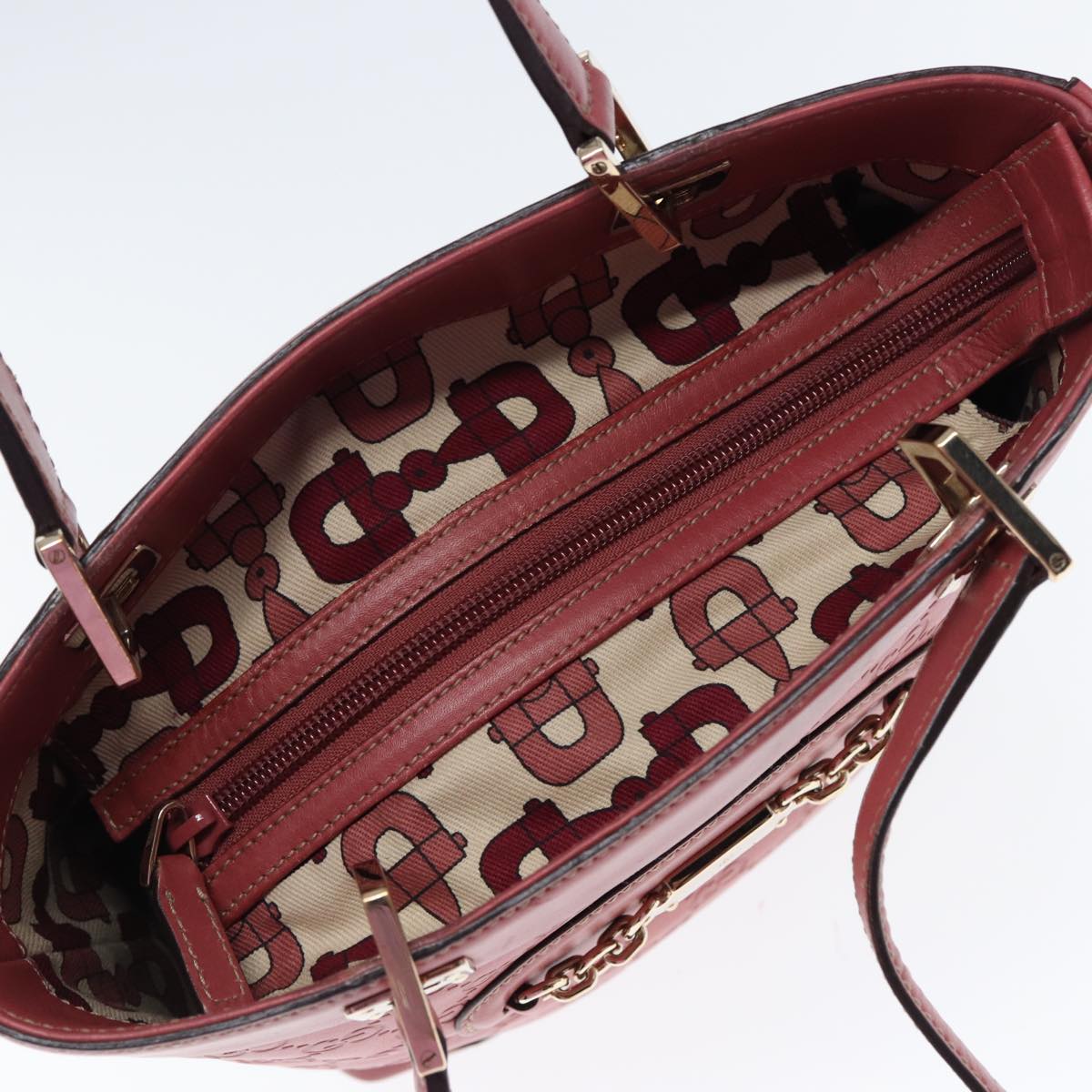 Gucci GG Signature Pink Leather Bag