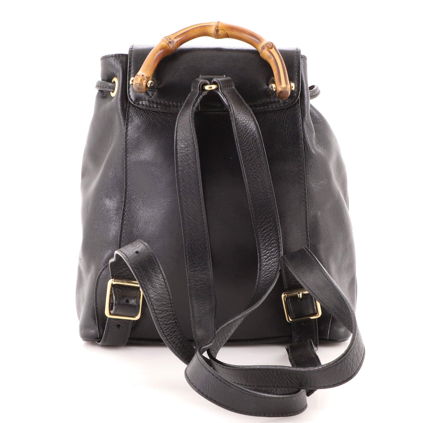 Vintage Bamboo Backpack Leather Mini