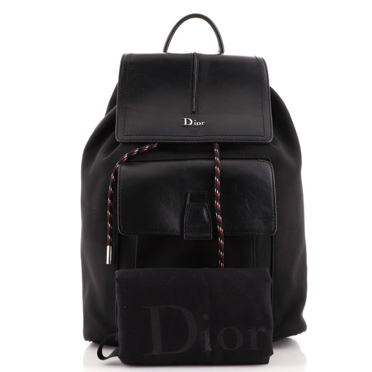 Motion Backpack Nylon and Leather Mini