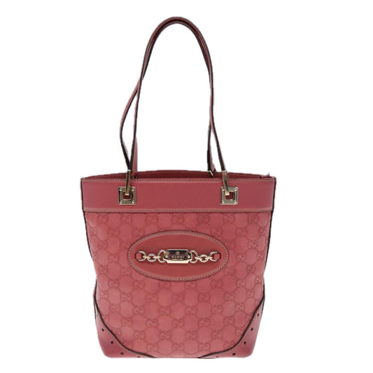 Gucci GG Signature Pink Leather Bag