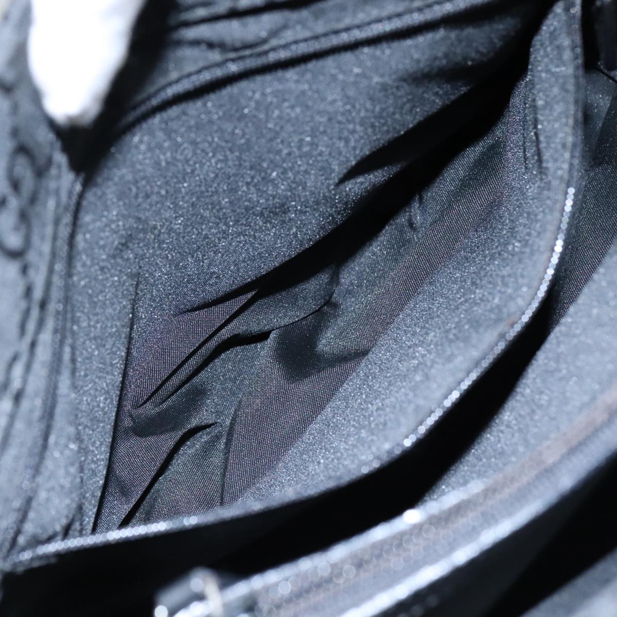 Gucci Bamboo Black Canvas Bag