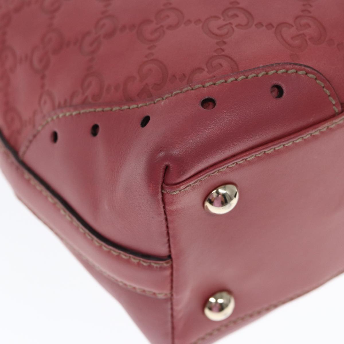 Gucci GG Signature Pink Leather Bag
