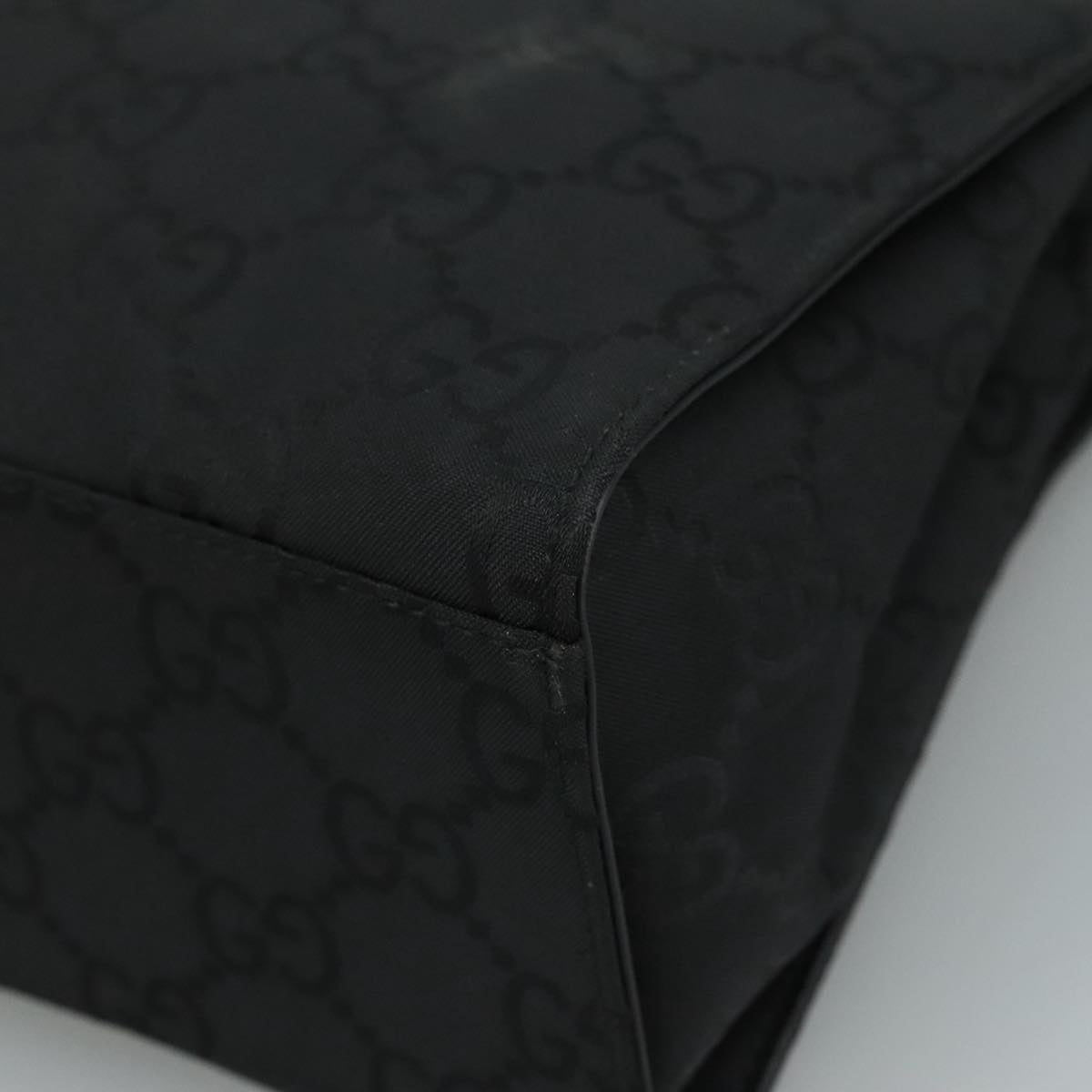 Gucci Bamboo Black Canvas Bag