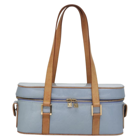 Louis Vuitton Sullivan Blue Patent Leather Bag