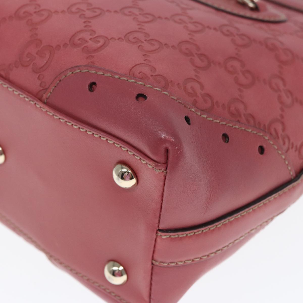 Gucci GG Signature Pink Leather Bag