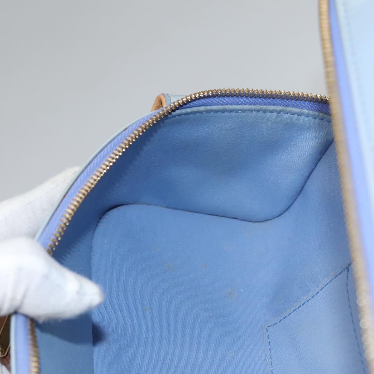 Louis Vuitton Sullivan Blue Patent Leather Bag