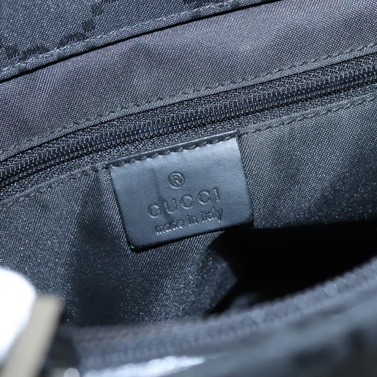 Gucci Bamboo Black Canvas Bag