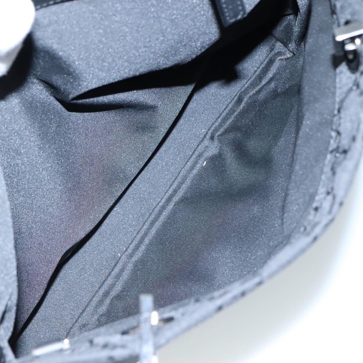 Gucci Bamboo Black Canvas Bag