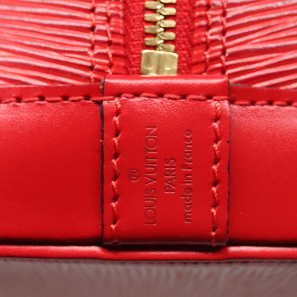 Louis Vuitton Alma Red Leather Bag