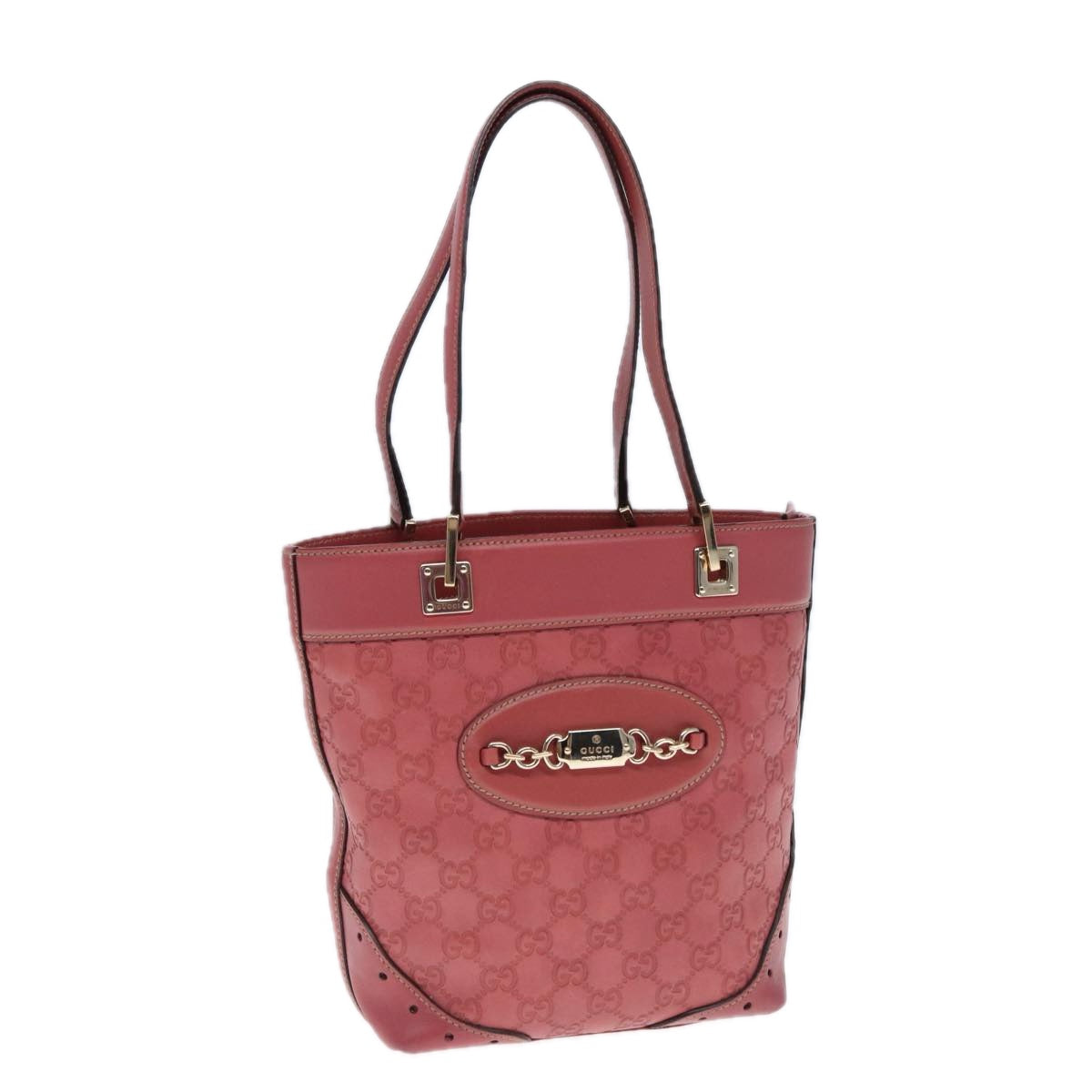 Gucci GG Signature Pink Leather Bag