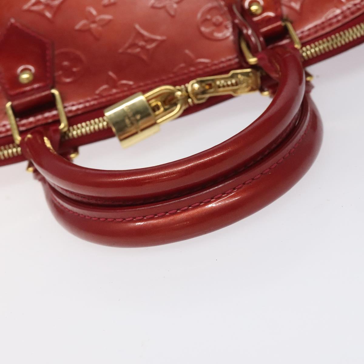 Louis Vuitton Alma Burgundy Patent Leather Bag