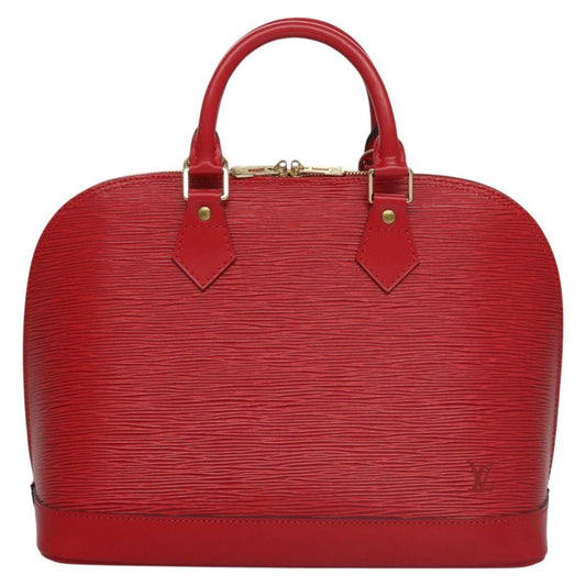 Louis Vuitton Alma Red Leather Bag