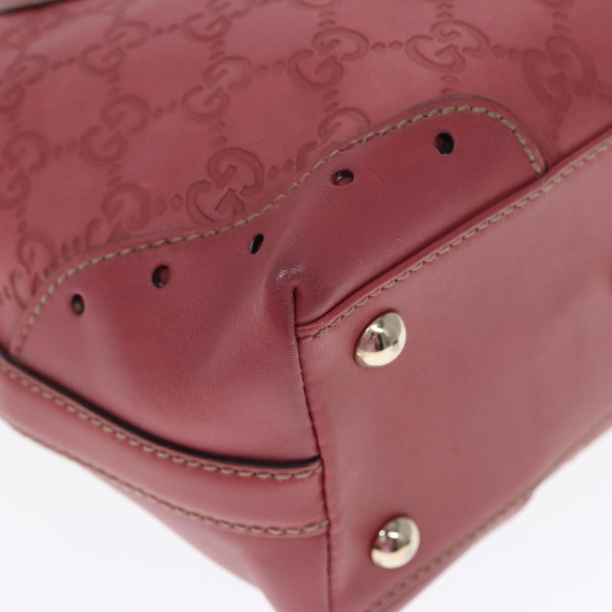 Gucci GG Signature Pink Leather Bag