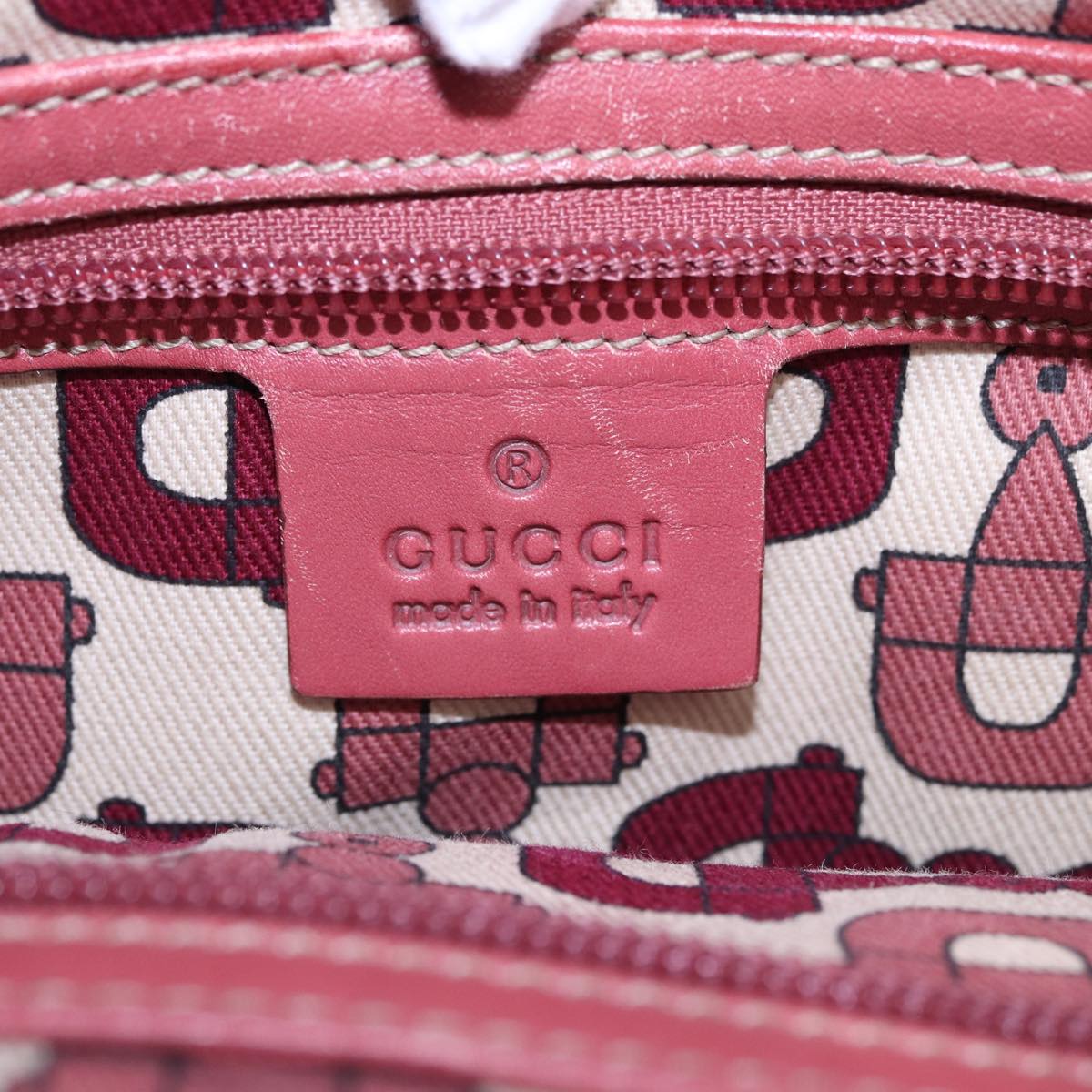 Gucci GG Signature Pink Leather Bag