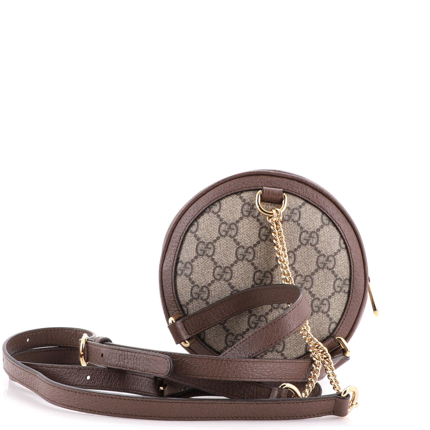 Ophidia Round Backpack GG Coated Canvas Mini