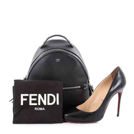 Fendi By The Way Backpack Leather with Crystals Mini