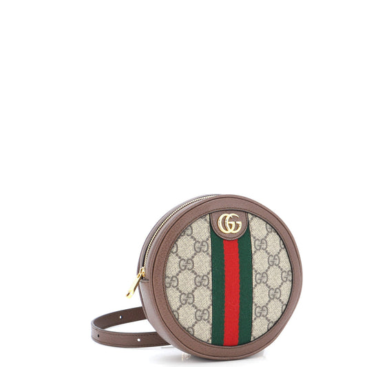 Ophidia Round Backpack GG Coated Canvas Mini