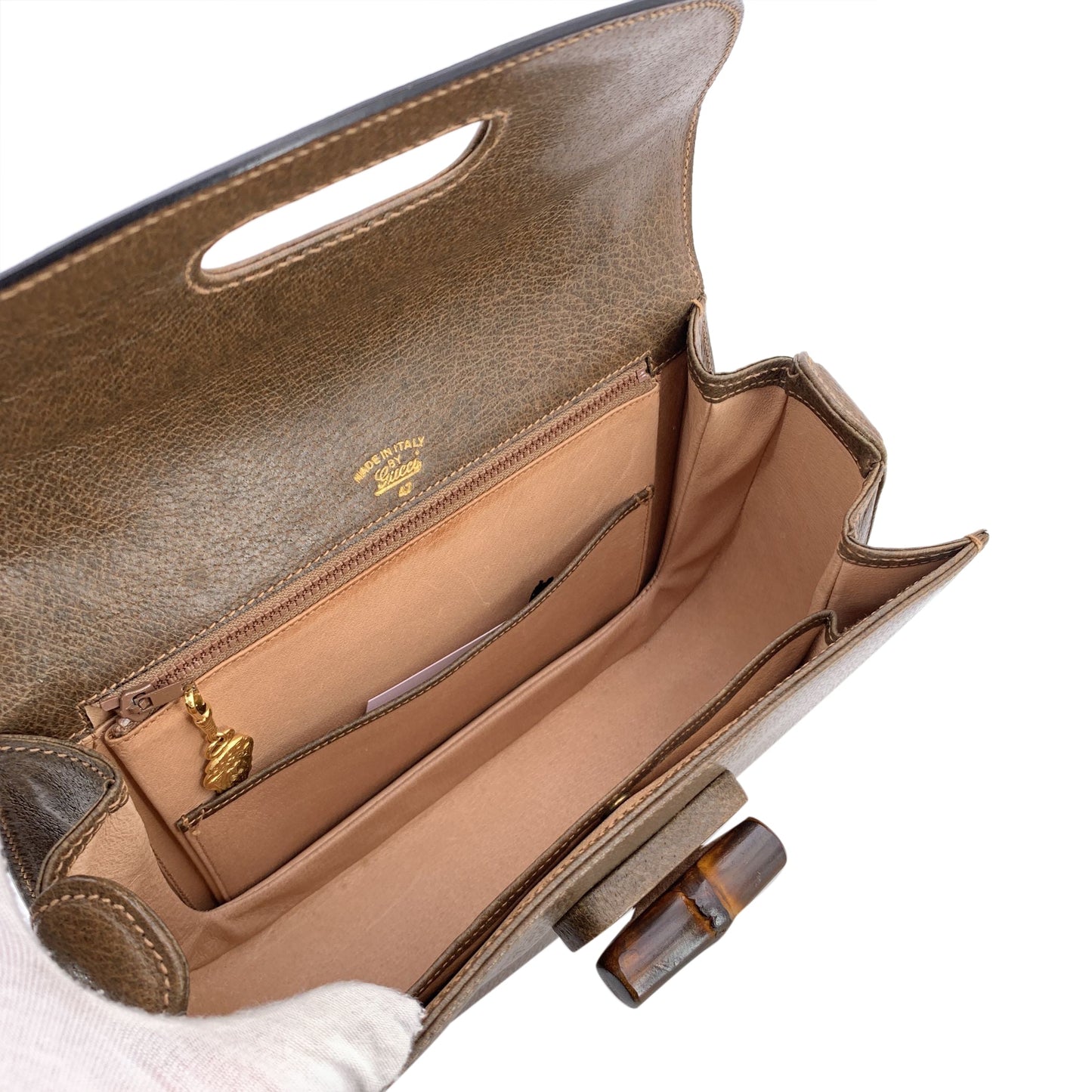 Gucci Handbag Vintage Bamboo Top Handle