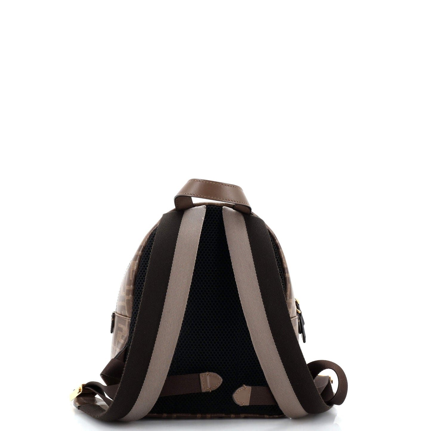 Mania Logo Backpack Zucca Coated Canvas Mini
