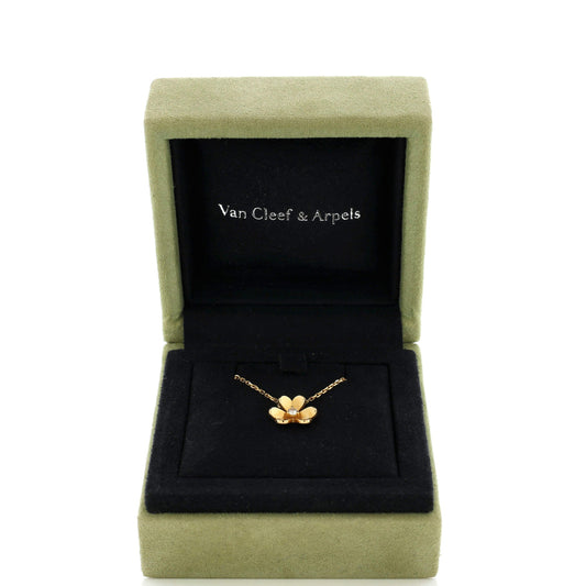 Frivole Pendant Necklace 18K Yellow Gold and Diamond Mini