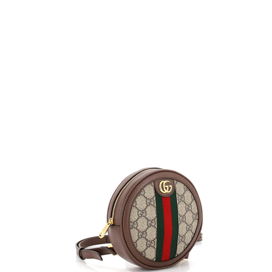 Ophidia Round Backpack GG Coated Canvas Mini