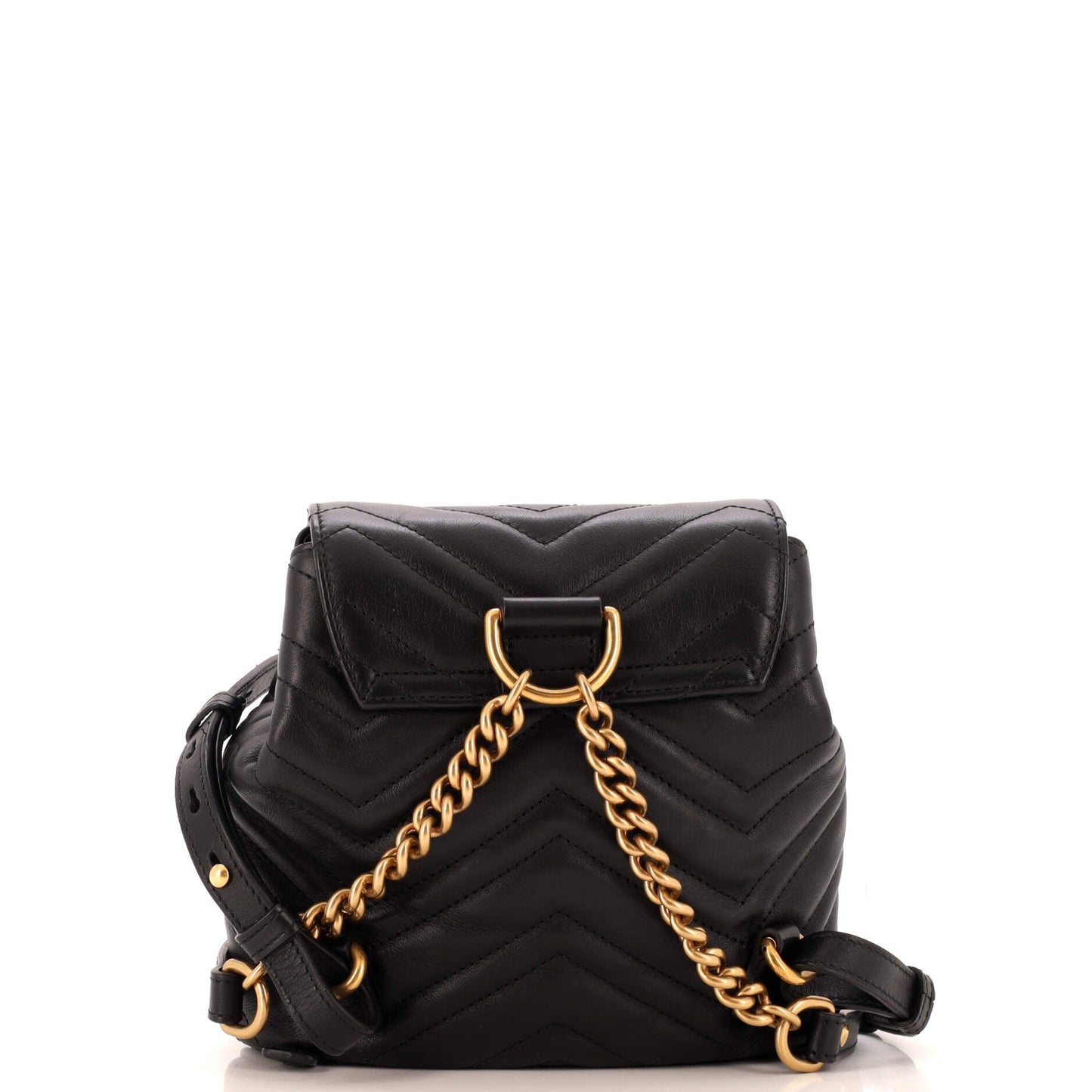 GG Marmont Drawstring Backpack Matelasse Leather Mini