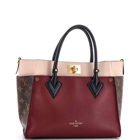 On My Side Tote Monogram Tuffetage Leather MM