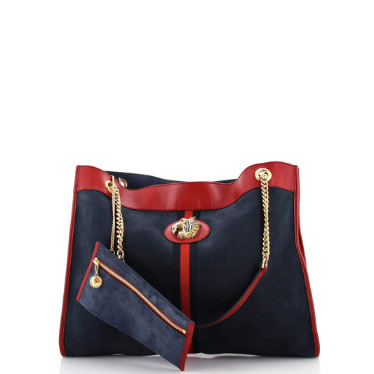 Rajah Chain Tote Suede Large