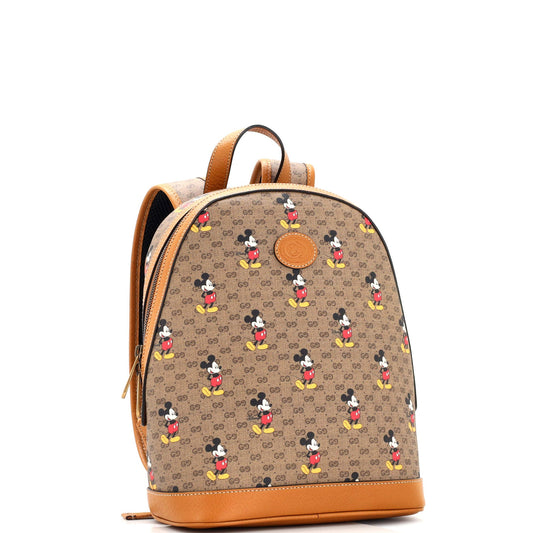 Disney Mickey Mouse Backpack Printed Mini GG Coated Canvas Small