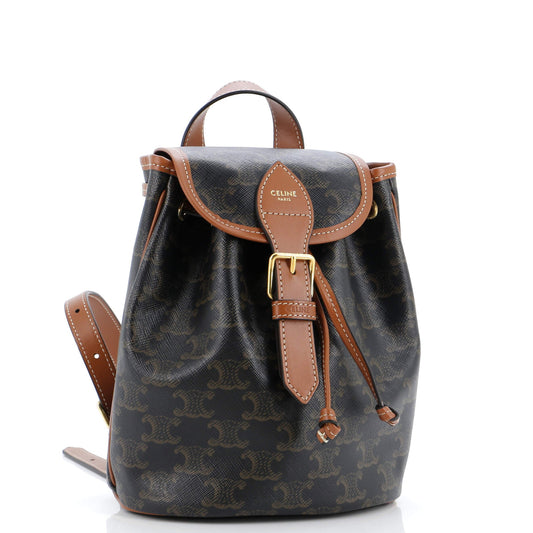 Folco Backpack Triomphe Coated Canvas Mini