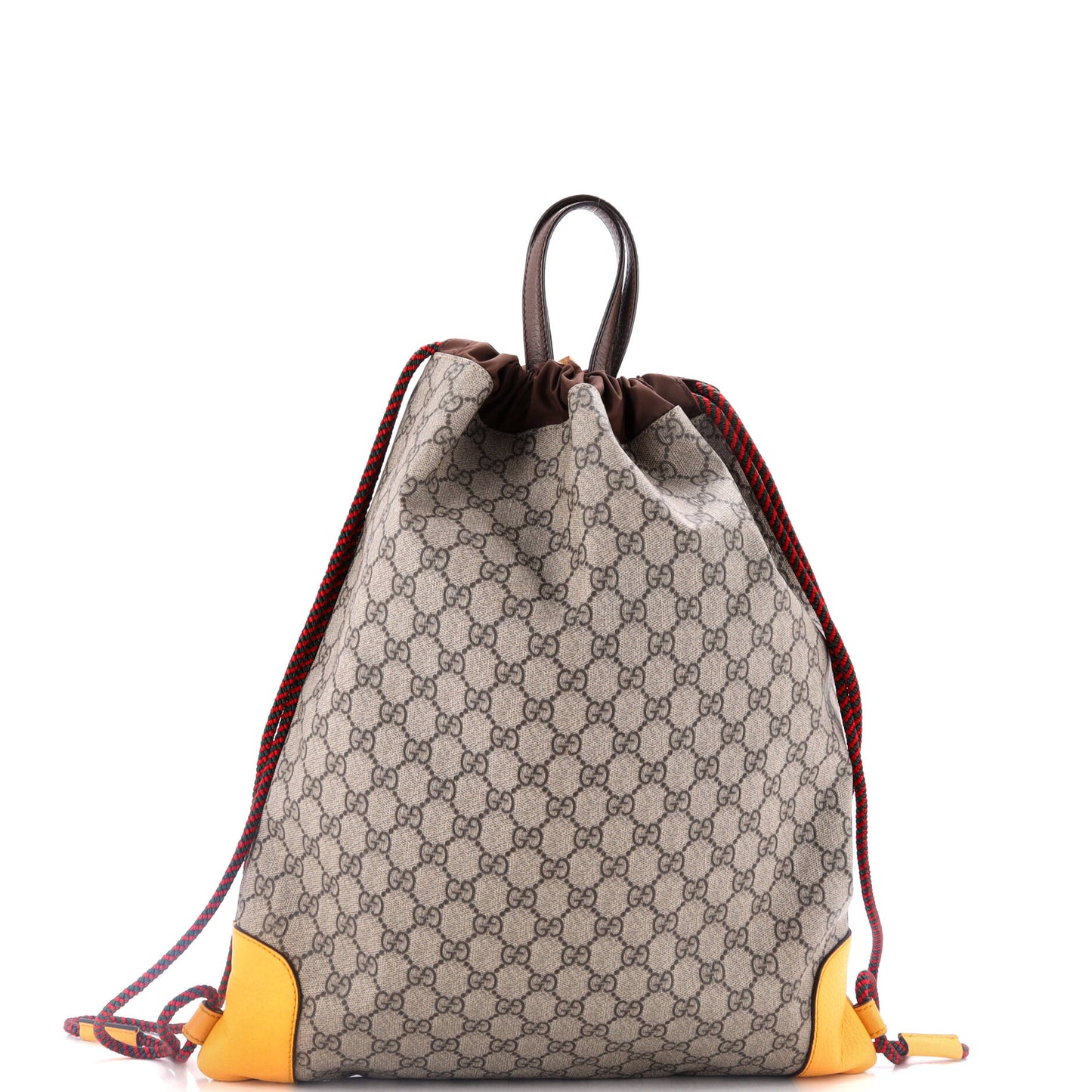 Neo Vintage Drawstring Backpack GG Coated Canvas Large